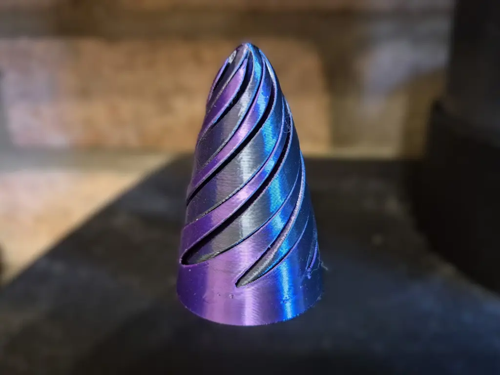 [FG-FID005-Black/Purple] Unicorn Horn (Pass Through) (Black and Purple)